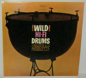 Various ‎– Wild Hi-Fi Drums VG 1961 Capitol Mono USA Pressing - Jazz / Latin
