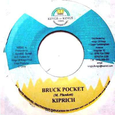 Kiprich / Madd Anju & Gold Voice - Bruck Pocket / Murdaration - VG+ 7" Single 45RPM 2002 King of Kings Jamaica - Reggae / Dancehall - Shuga Records