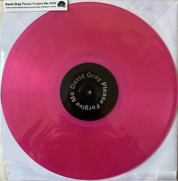 David Gray - Please Forgive Me - New 12" Single Record Store Day 2020 IHT USA RSD Pink Vinyl - Pop