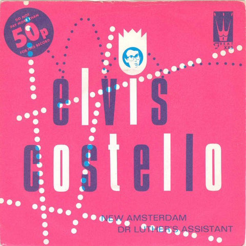 Elvis Costello ‎– New Amsterdam / Dr Luther's Assistant - Mint- 7" Single Used 45rpm 1980 F-Beat (UK Pressing) - Rock / Power Pop