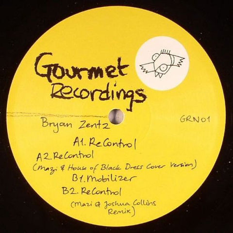 Bryan Zentz ‎– Re Control - VG+ 12" Single 2006 France Import - Techno