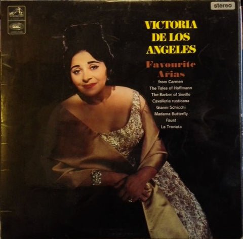 Victoria De Los Angeles ‎– Favourite Arias - VG+ LP Record 1966  His Master's Voice ‎UK - Classical / Opera