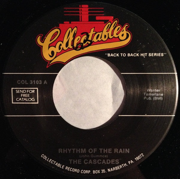 The Cascades / The Teddy Bears - Rhythm Of The Rain / To Know Him Is to Love Him - VG+ 7" Single 45RPM Collectables USA - Pop - Shuga Records