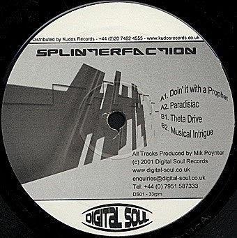 Splinterfaction ‎– Breathe New Life E.P. - Mint- 12" Single Record 2001 Digital Soul UK Vinyl - Electronic / Techno / Acid