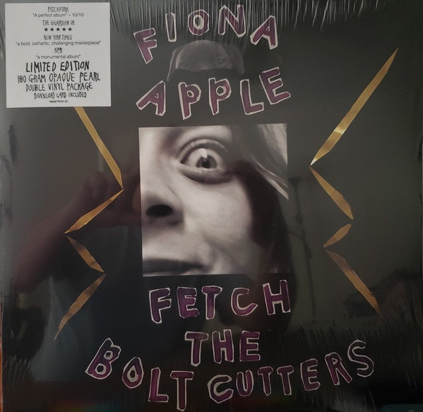 Fiona Apple - Fetch The Bolt Cutters - Mint- (VG+ cover) 2 LP Record 2020 Epic Pearl Opaque 180 gram Vinyl - Alternative Rock - Shuga Records