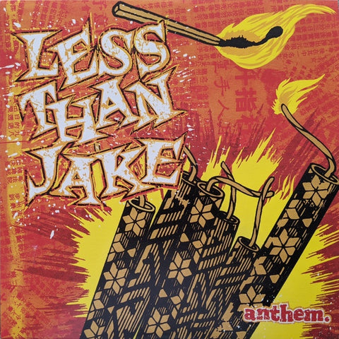Less Than Jake ‎– Anthem - New LP Record 2020 Smartpunk USA Fire Orange Vinyl - Punk / Ska