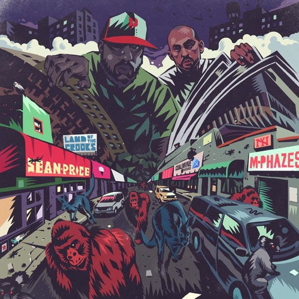 Sean Price & M-Phazes ‎– Land Of The Crooks - New LP Record 2019 Coalmine USA Blue/Green Swirl Vinyl - Hip Hop - Shuga Records
