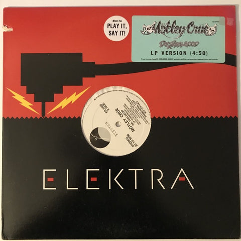 Mötley Crüe ‎– Dr. Feelgood (LP Version) - Mint- 12" Single Record 1989 Elektra USA White Label Promo - Hard Rock / Arena Rock