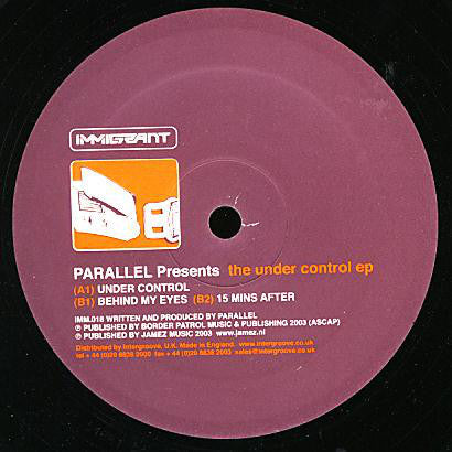 Parallel - The Under Control EP - Mint- 12" Single (UK Import) 2003 - Techno