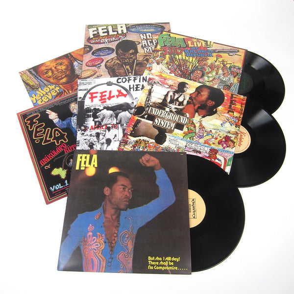 Fela Kuti ‎– Vinyl Box Set 4 (Compiled by Erykah Badu) - New Vinyl Record 2017 Knitting Factory Records Limited Edition 7 Lp Box Set with 20-Page Booklet and 16" x 24" Poster - Afrobeat / Funk - Shuga Records