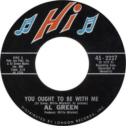 Al Green ‎- You Ought To Be With Me / What Is This Feeling - VG+ 7" Single 45 RPM 1972 USA - Funk / Soul
