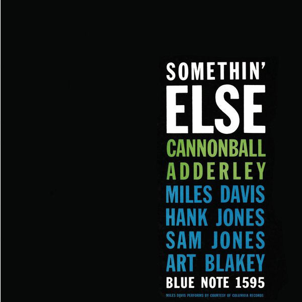 Cannonball Adderley - Somethin' Else (1958) - New Lp Record 2014 Blue Note USA Vinyl - Jazz