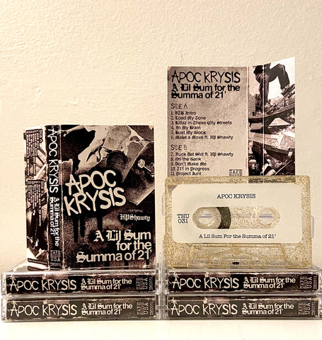 APOC KRYSIS - A Lil Sum For The Summa of 21' - New Cassette 2021 Tape House USA - Hip Hop