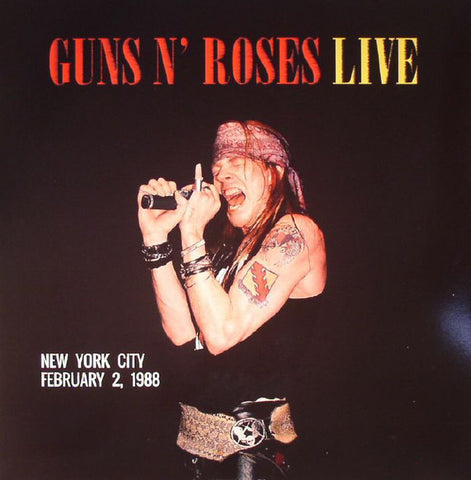 Guns N' Roses ‎– Live In New York City February 2 1988 - New Lp Record 2015 DOL Europe Import 180 gram Colored Vinyl - Rock