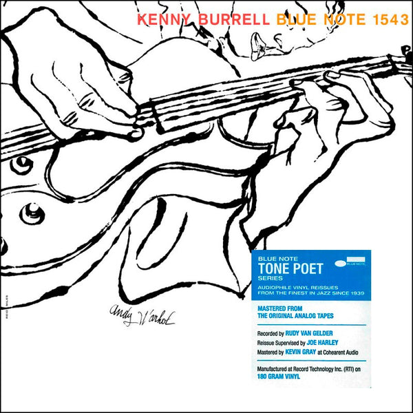 Kenny Burrell - Kenny Burrell (1956) - New LP Record 2022 Blue Note Tone Poet Series 180 gram Vinyl & Andy Warhol Cover - Jazz / Hard Bop - Shuga Records