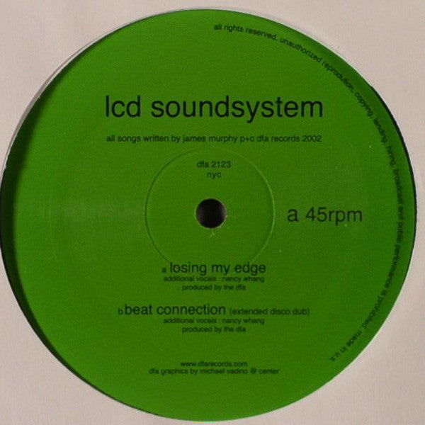 LCD Soundsystem ‎– Losing My Edge / Beat Connection -New 12" Single Record 2012 DFA Vinyl - Electronic / Electro / Indie