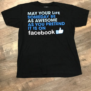 Facebook Black XL T-Shirt