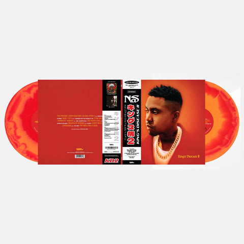 Nas – King's Disease II (2021) - New 2 LP Record 2023 Mass Appeal OBI Red/Orange Vinyl - Hip Hop
