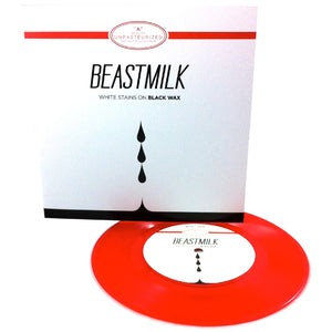 Beastmilk - White Stains on Black Wax - New Vinyl Record 2014 Magic Bullet USA 7" Single 1st Press on Red Vinyl - Goth / Punk