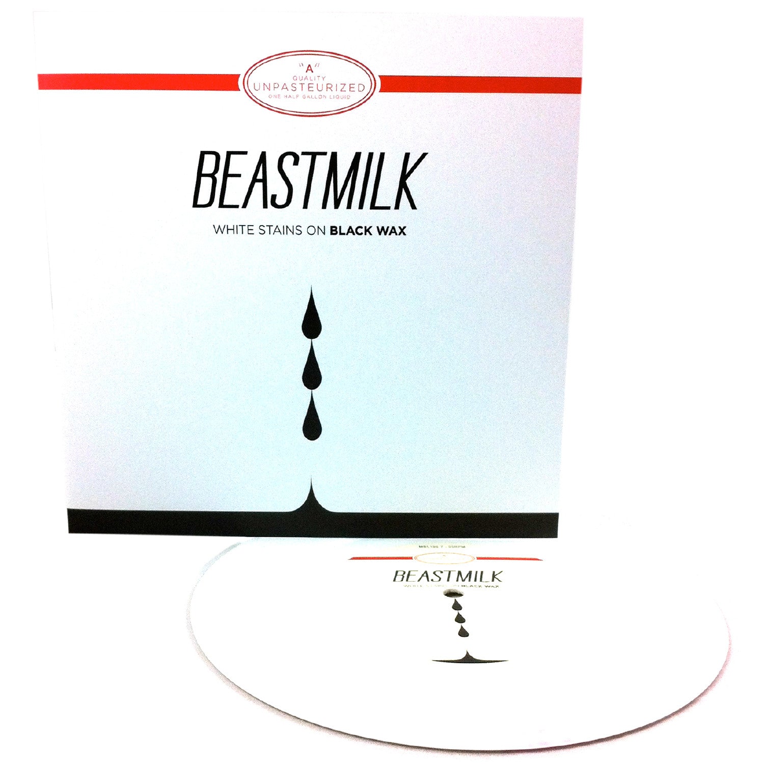 Beastmilk - White Stains on Black Wax - New 7" Single Record 2014 Magic Bullet USA White Vinyl - Goth Rock / Post-Punk / Deathrock