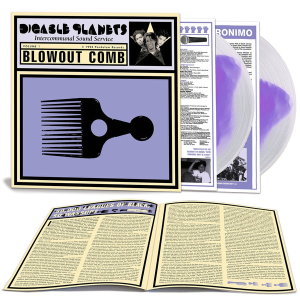 Digable Planets - Blowout Comb (1994) - New 2 LP Record 2023 Light In The Attic Clear w/ Purple Center Vinyl - Hip Hop - Shuga Records