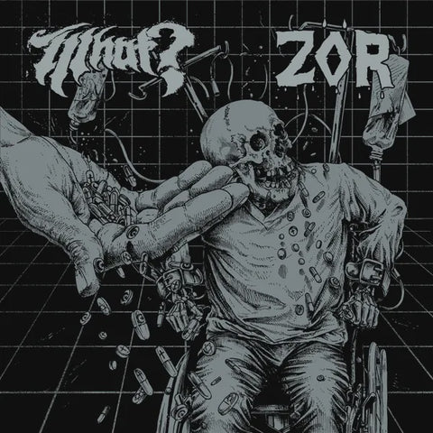WHUT? / ZÖR – Split EP - New 7" Record 2019 Demon Head USA White Vinyl - Chicago Metal / Rock