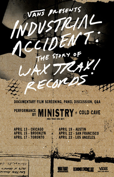 Various Artists - Industrial Accident: The Story of Wax Trax! Records - New Lp 2019 Wax Trax! RSD Limited Pressing on Blue Vinyl with 40-Page Book (Includes TIX to Film Screening & Show!) - Soundtrack / Documentary - Shuga Records