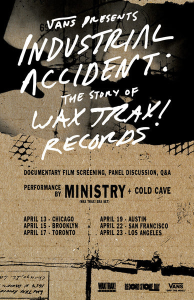 Various Artists - Industrial Accident: The Story of Wax Trax! Records - New Lp 2019 Wax Trax! RSD Limited Pressing on Blue Vinyl with 40-Page Book (Includes TIX to Film Screening & Show!) - Soundtrack / Documentary
