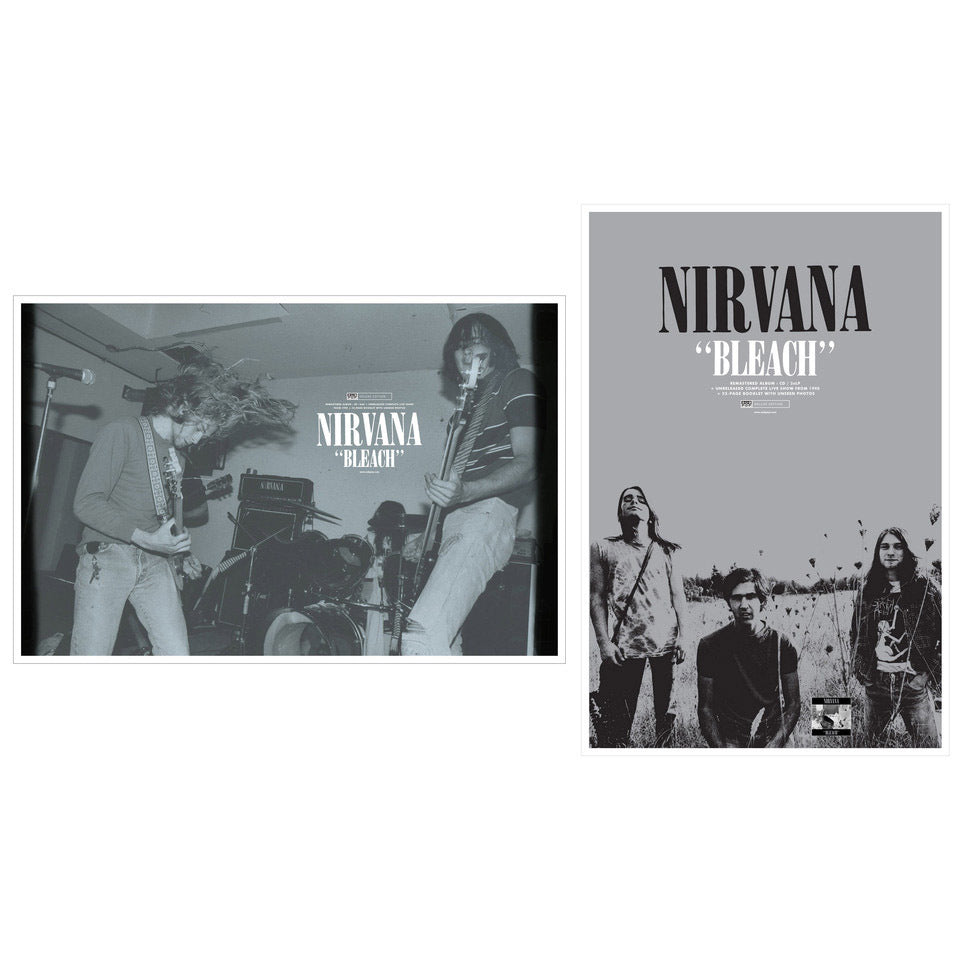 Nirvana - Bleach Poster 24 x 36 (Double Sided Promotional) - P0062 - Shuga Records
