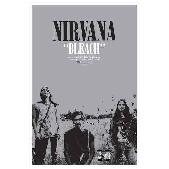 Nirvana - Bleach Poster 24 x 36 (Double Sided Promotional) - P0062 - Shuga Records
