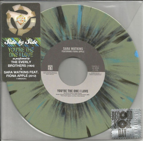 The Everly Brothers / Sara Watkins - You're The One I Love - New Vinyl Record 2012 Warner Bros Record Store Day Side-By-Side 7" 45 - Pop/Rock