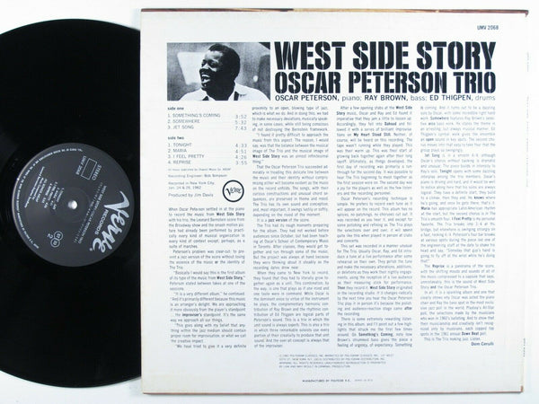 Oscar Peterson Trio ‎– West Side Story (1962) - Mint- Lp Record 1981 Verve Japan Import Vinyl & Insert - Jazz / Hard Bop / Modal - Shuga Records