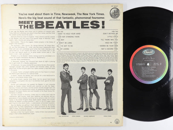 The Beatles - Meet the Beatles! - VG LP Record 1964 Capitol USA Mono Scranton Press Vinyl - Rock & Roll / Beat