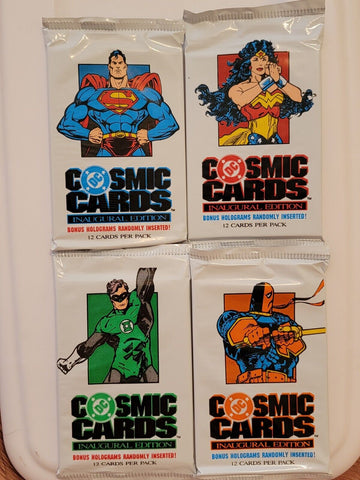 (1) One New Sealed Pack 1991 Impel DC Comics Cosmic Cards - 12 Cards
