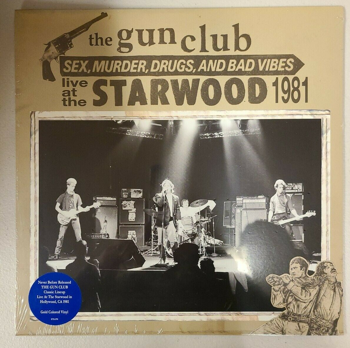The Gun Club – Sex, Murder, Drugs, and Bad Vibes - Live at the Starwood 1981 - New LP Record Store Day Black Friday 2021 Blixa Sounds Gold Vinyl - Punk / Blues Rock