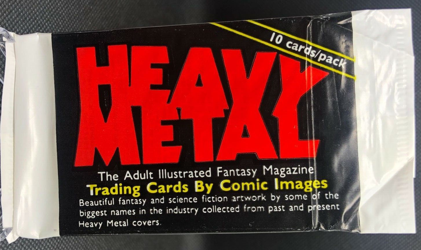 Sealed New (1) One Pack 1991 Heavy Metal Magazine Trading Cards - Shuga Records