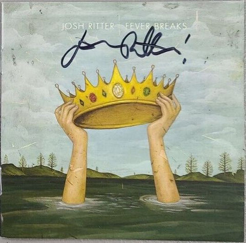 Signed Autographed - Josh Ritter – Fever Breaks - Mint- LP Record 2019 Pytheas Recordings Blue Translucent Vinyl - Folk