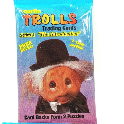 (1) One New Pack - Troll Trading Cards  1992 Series 1