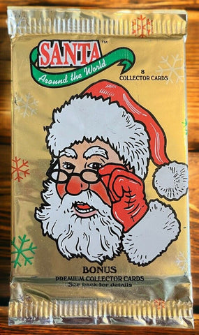 Sealed New (1) One Pack 1995 Santa Claus Christmas Holiday TCM Trading Cards