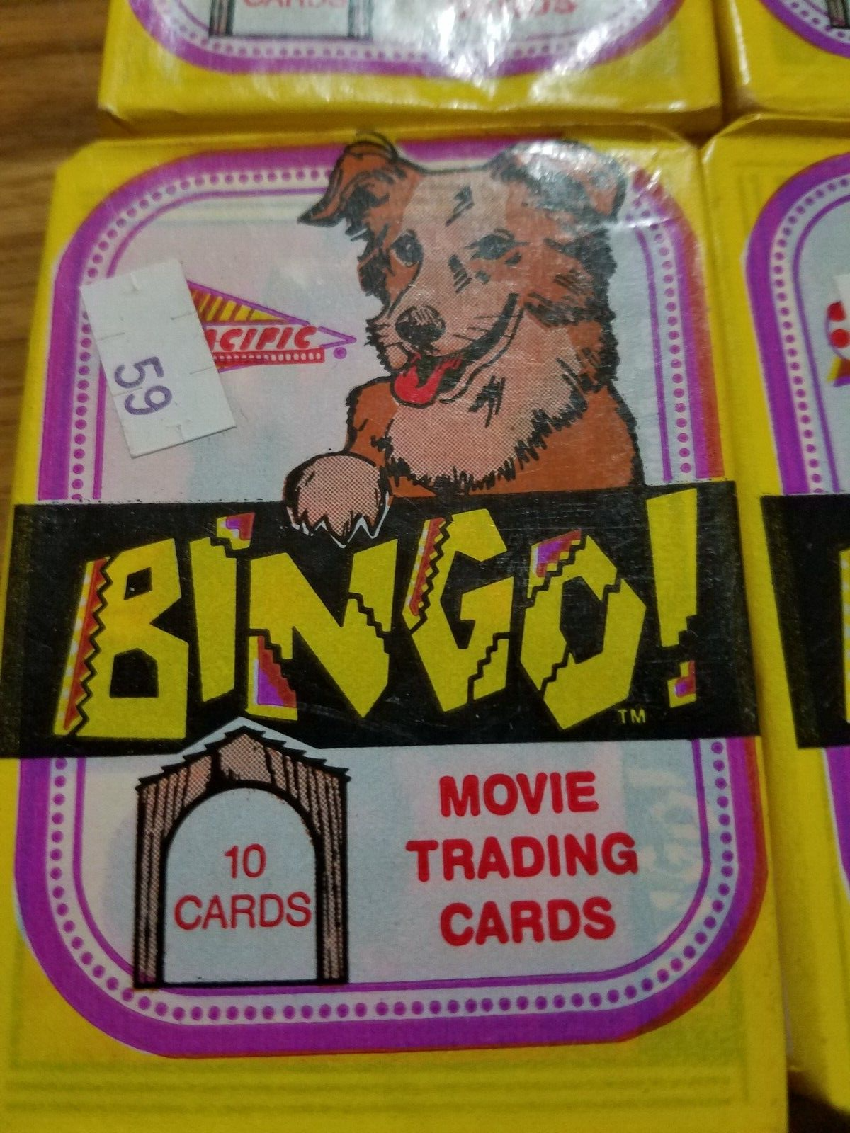 (1) Onew NEW Pack - 1991 Bingo Movie Trading Cards 10 Cards Each By Pacific Tri Star