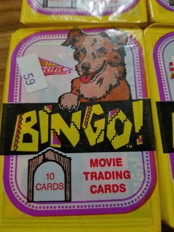 (1) Onew NEW Pack - 1991 Bingo Movie Trading Cards 10 Cards Each By Pacific Tri Star