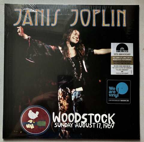 Janis Joplin ‎– Woodstock Sunday August 17, 1969 - New 2 Lp Record Store Day 2019 USA Legacy RSD Vinyl - Classic Rock / Blues Rock