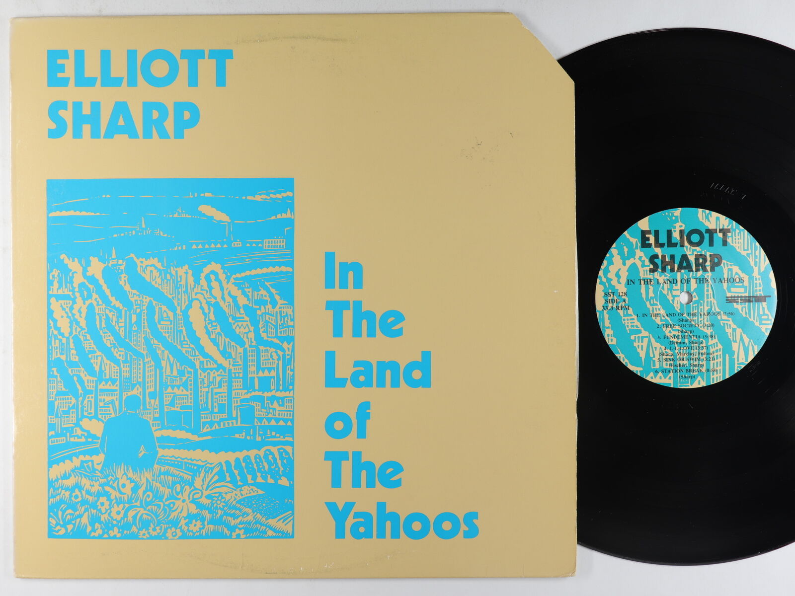 Elliott Sharp ‎– In The Land Of The Yahoos - VG+ Lp Record 1987 SST USA Vinyl - Avant-garde Jazz / Contemporary Jazz