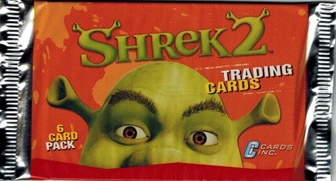 Sealed New (1) One Pack 2004 Shrek 2 Movie Trading Cards