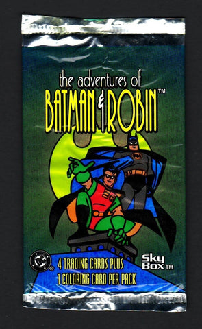 (1) One New Sealed Pack 1995 Sky Box The Adventures of Batman & Robin - 8 Cards