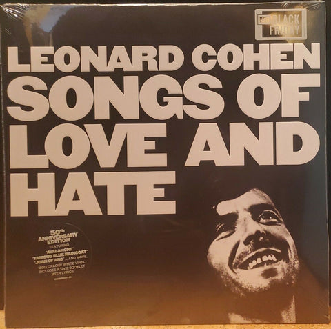 Leonard Cohen – Songs Of Love And Hate (1971) - New LP Record Store Day Black Friday 2021 Columbia 180 gram Opaque White Vinyl - Folk / Pop Rock