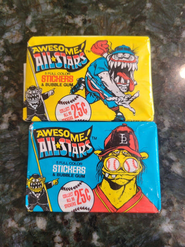 Sealed New (1) One Pack Leaf 1988 Awesome All Stars Trading Cards