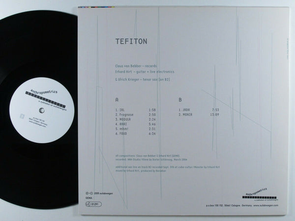 Tefiton ‎– Tefiton - Mint- Lp Record 2005 Anthropometrics German Import Vinyl (300 made) - Electronic / Free Improvisation / Experimental - Shuga Records