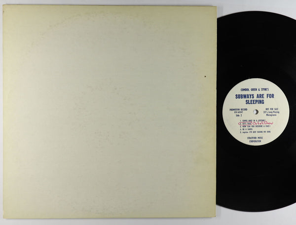 Comden, Green & Styne - Subways Are For Sleeping - VG+ Lp Record 1960's Stratford Music Corp USA Mono Promo Vinyl - Musical - Shuga Records