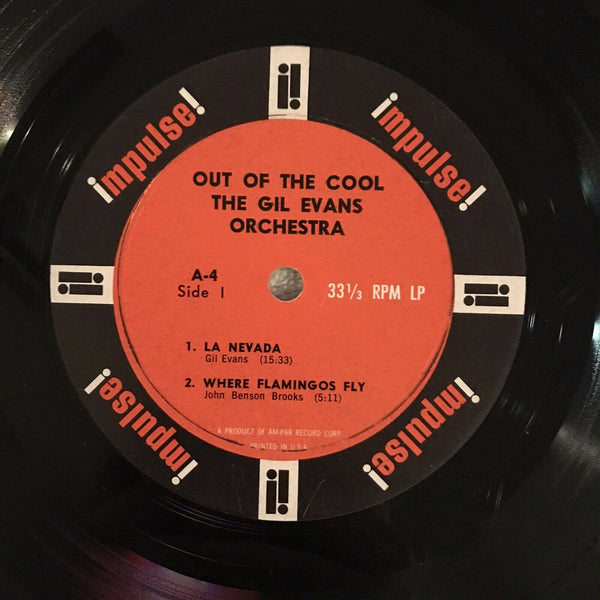 The Gil Evans Orchestra ‎– Out Of The Cool - VG+ Lp Record1961 Impulse! USA Mono Orange Label Original Vinyl - Jazz / Post Bop